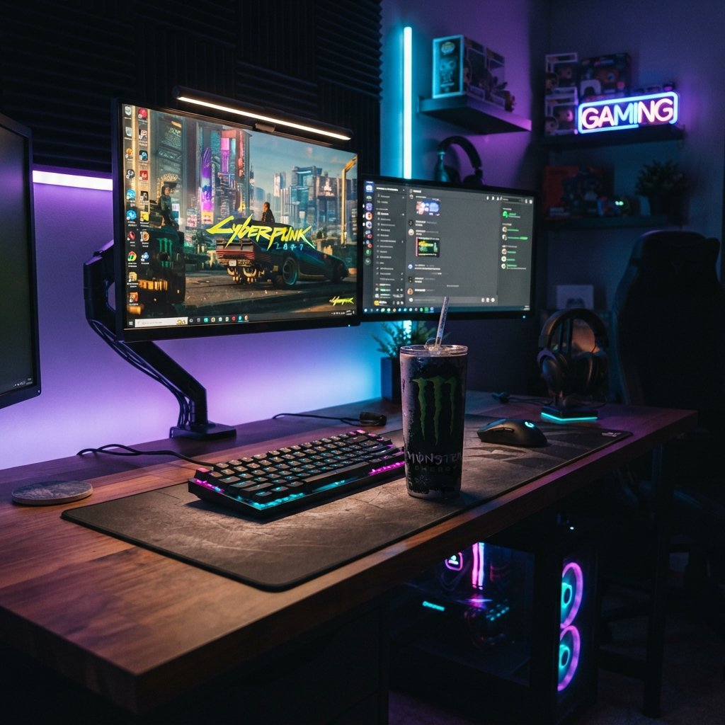Monster Energy Drink Cup Desk Setup Ideas