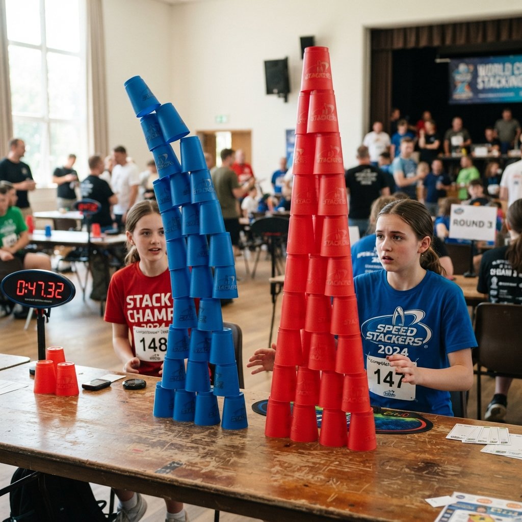 Cup Tower Race Idea