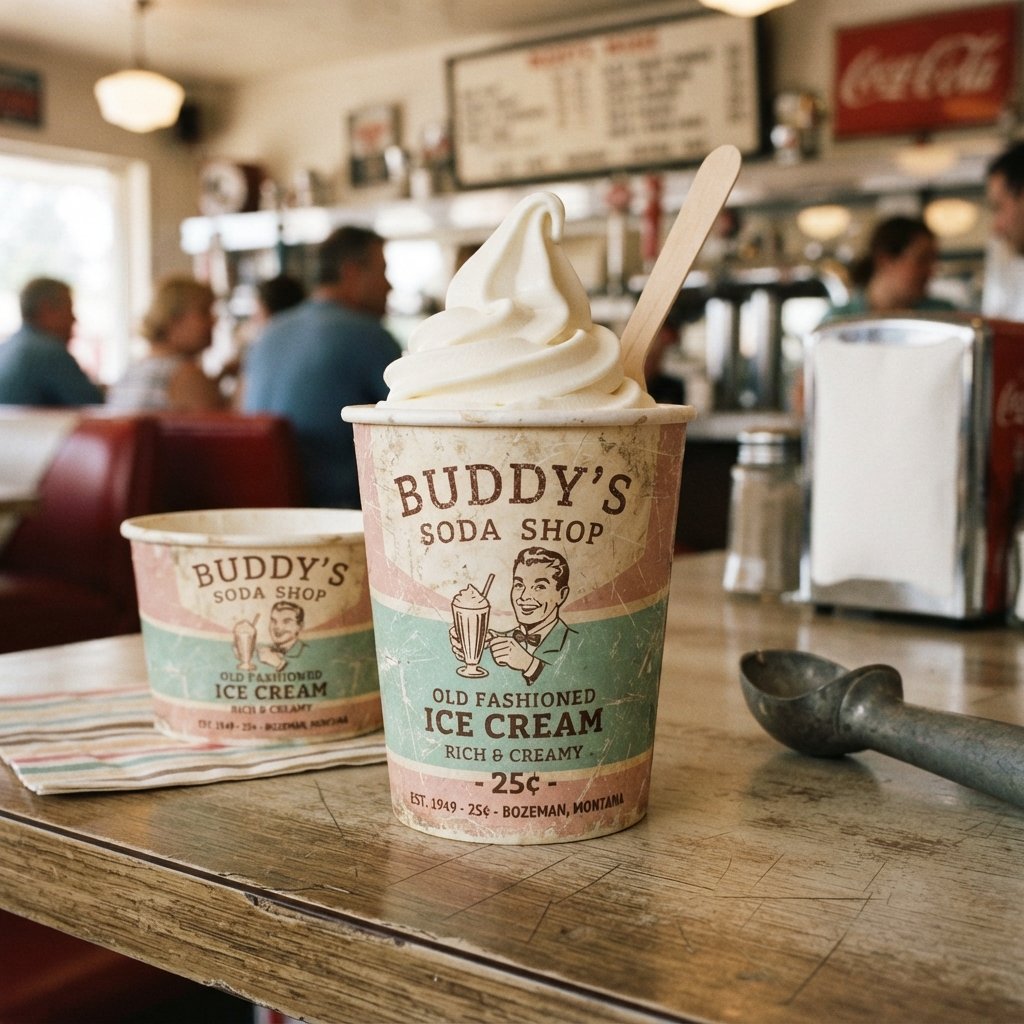 Vintage Ice Cream Cup design Ideas