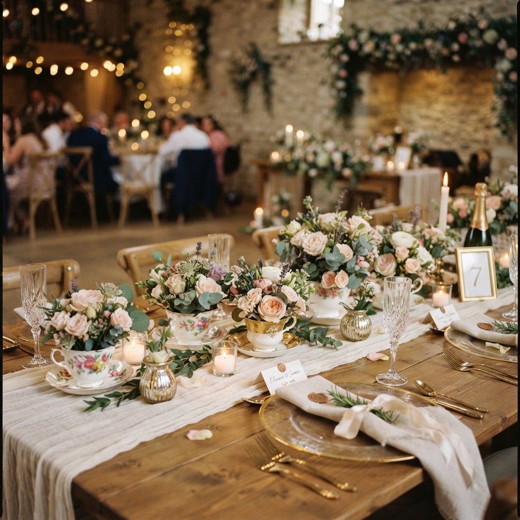 21 Cup Tea Ideas: Cozy, Cute & Totally Pinnable 21 Tea Cup Wedding Décor Ideas