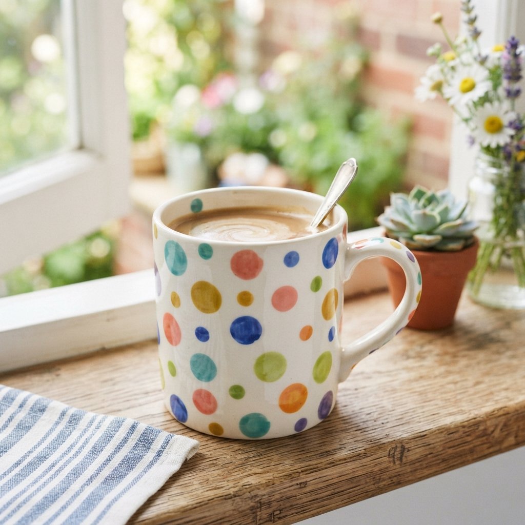 Polka Dot Cup Painting Ideas