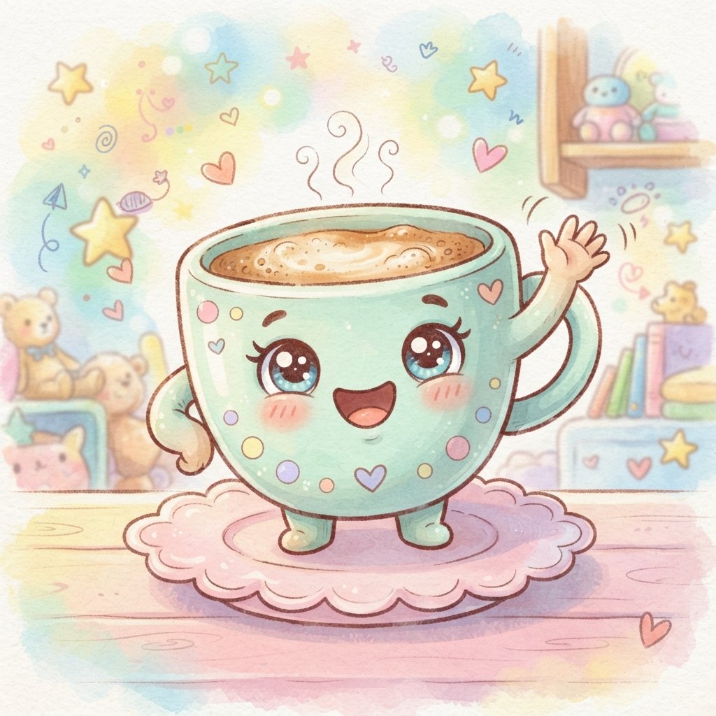 Cute Cartoon Cup Designs drawing Ideas