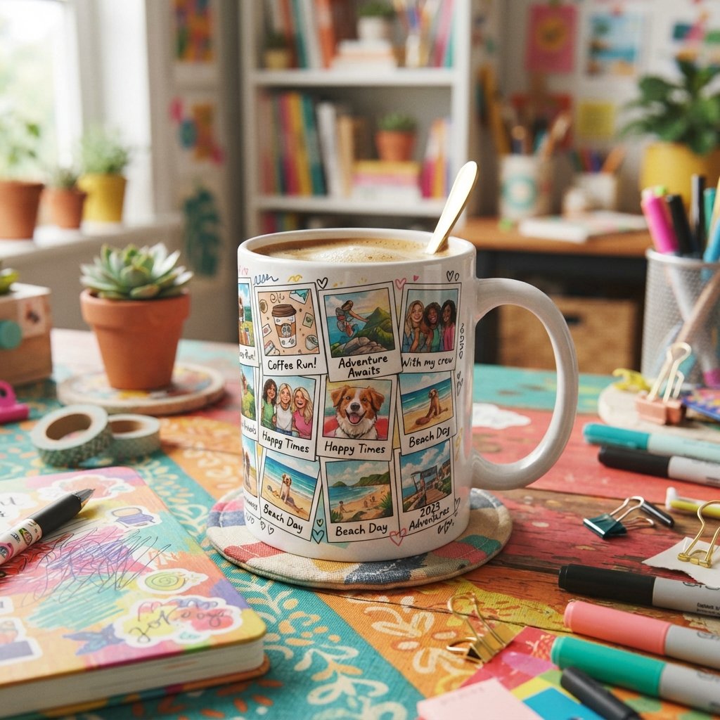 21 Best Cup Design Photo Ideas for Every Occasion 16 Ceramic mug on colorful desk 202609021521