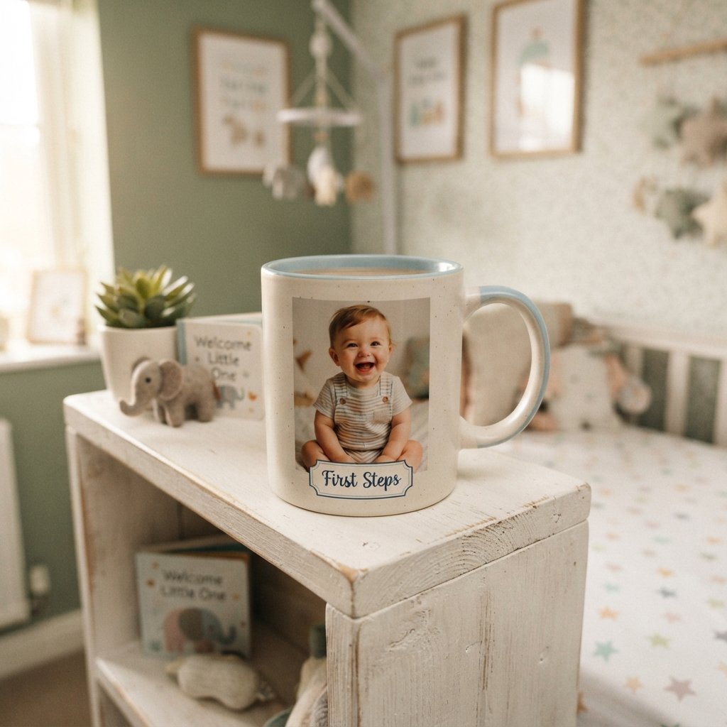21 Best Cup Design Photo Ideas for Every Occasion 6 Ceramic mug on nursery shelf 202609021520