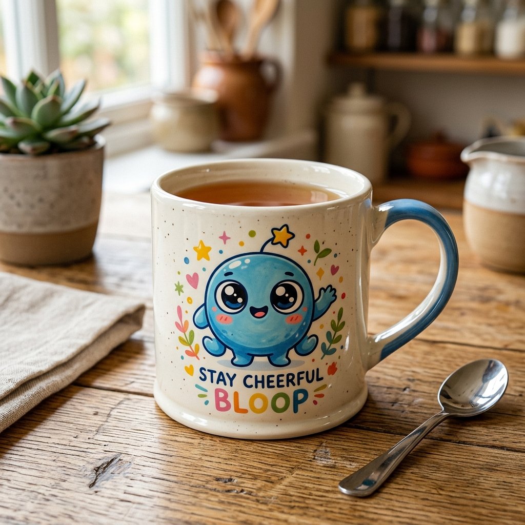 21 Cup Design Ideas Drawing You'll Want to Pin & Try Today 18 Ceramic mug with cartoon character 202609041642