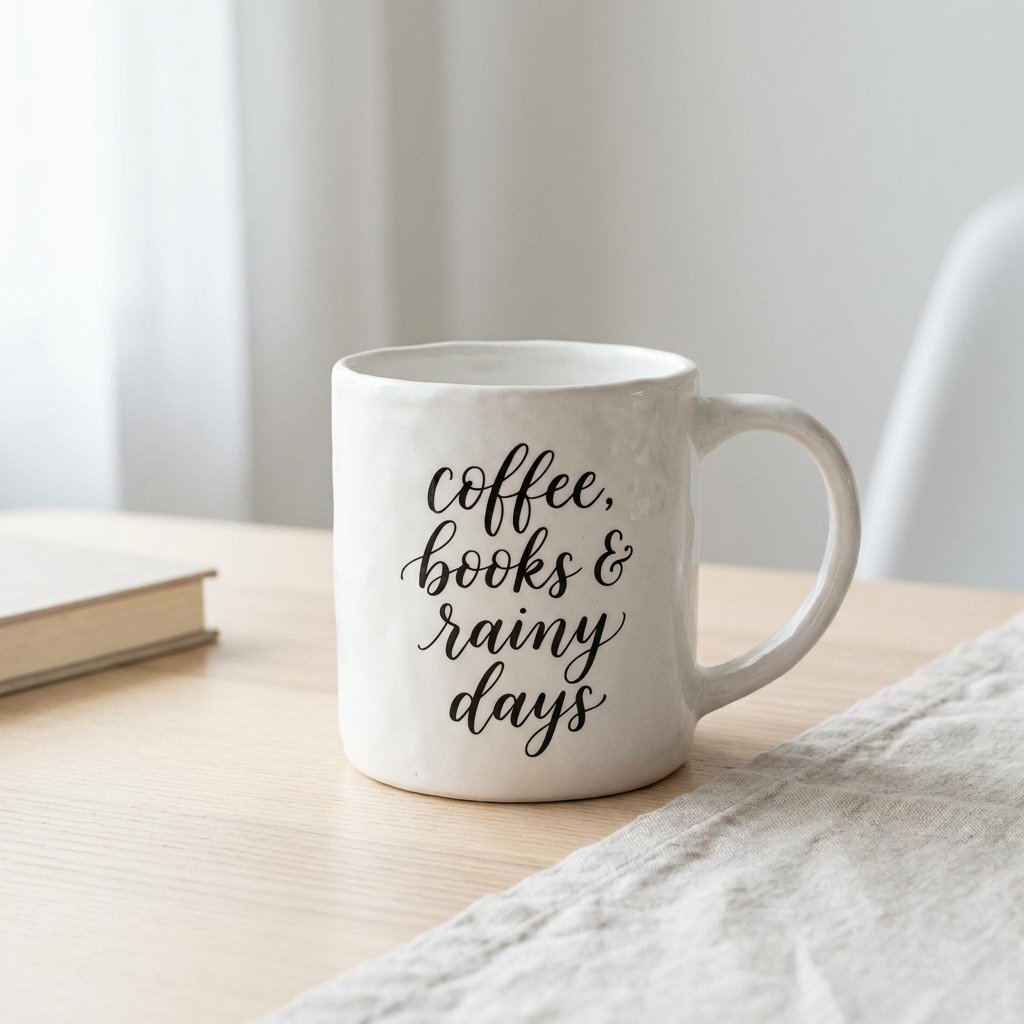 21 Cup Design Ideas Drawing You'll Want to Pin & Try Today 9 Ceramic mug with hand