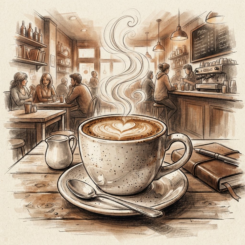 Coffee Cup Drawing Ideas