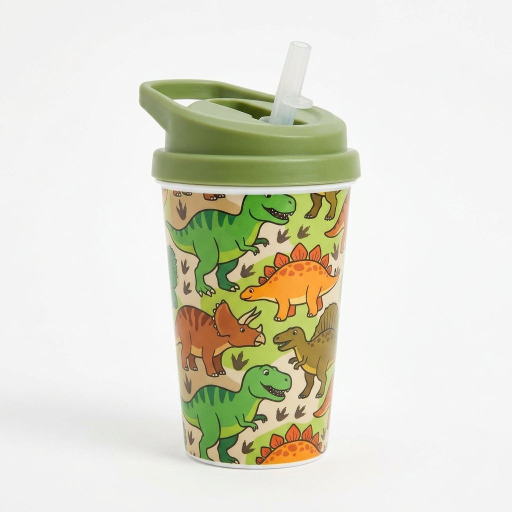 Dinosaur cup product photography 202609051405
