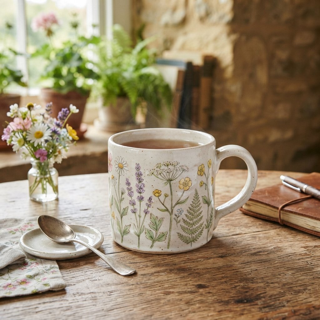 Floral Ceramic Mug Ideas