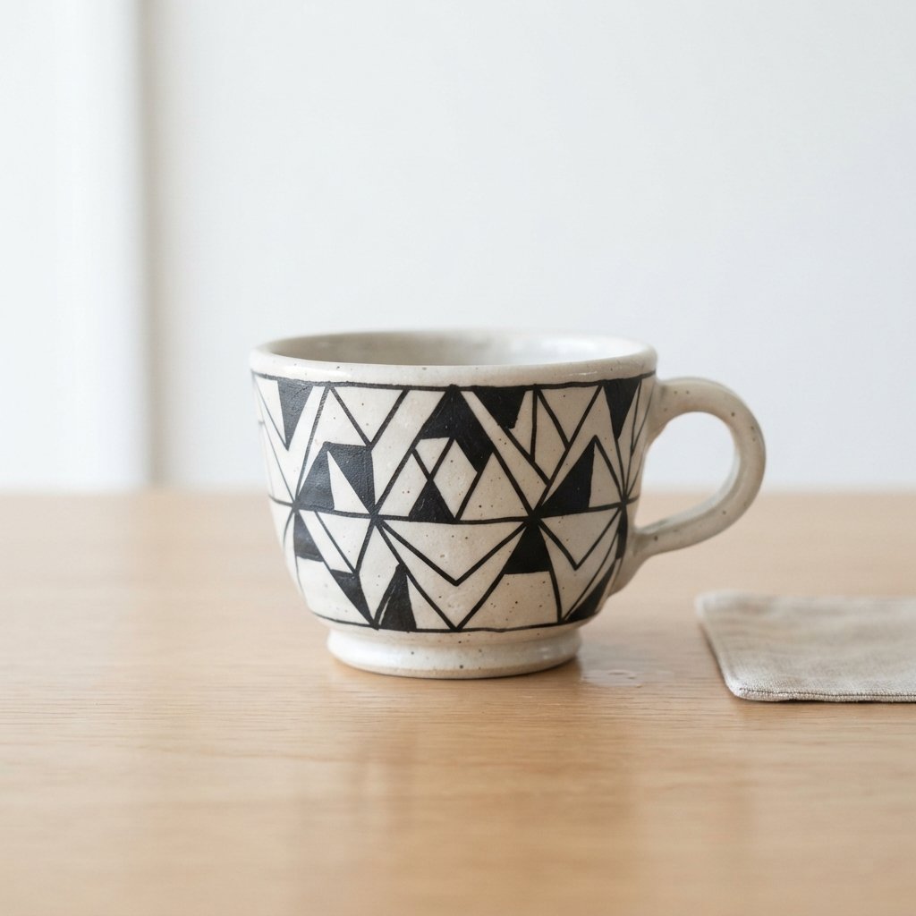21 Ceramic Cup Ideas Design That Are Too Cute Not to Save 16 Geometric Ceramic Cup Ideas