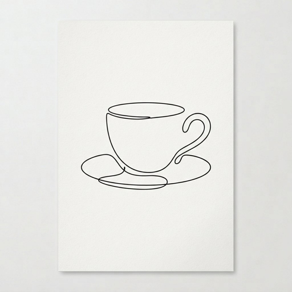 Line Art Cup Design Ideas