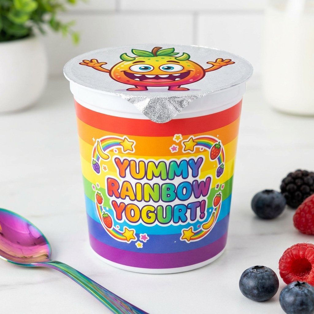 Yogurt cup with cartoon character 202609051434