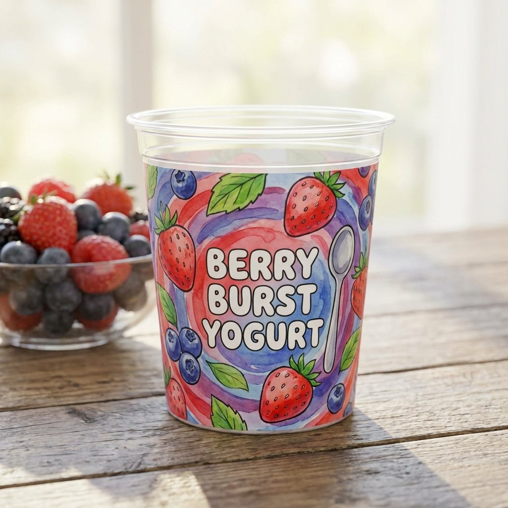 Yogurt cup with fruit illustration 202609051432