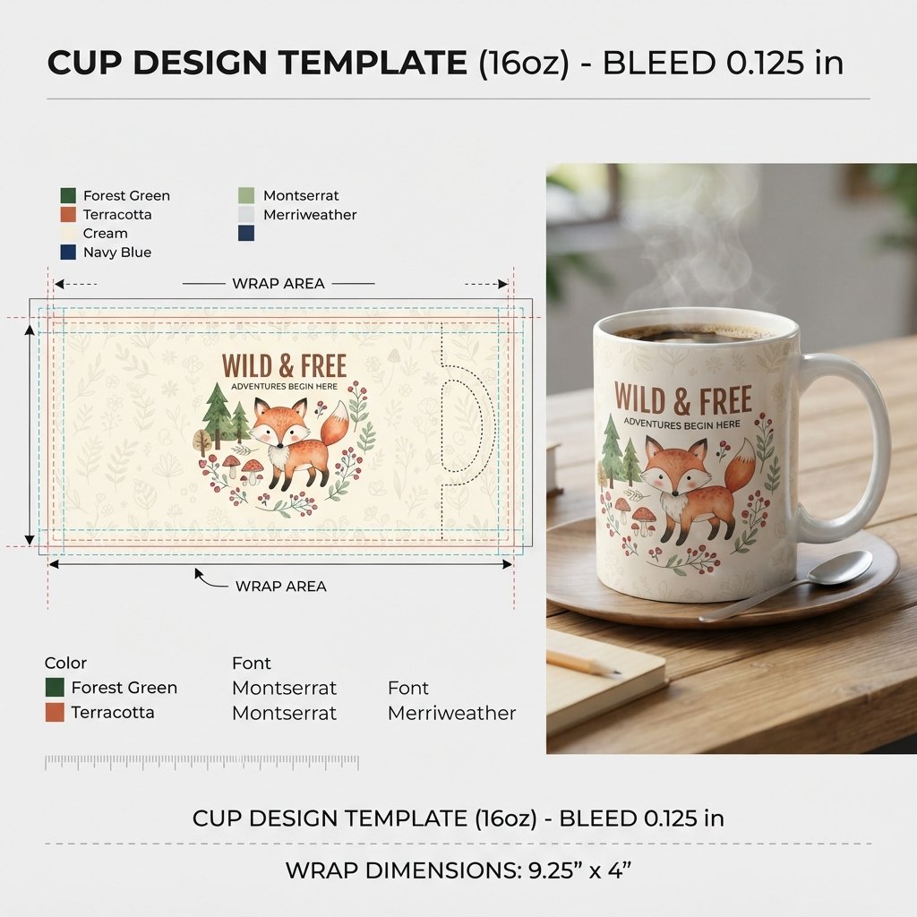 cup design template